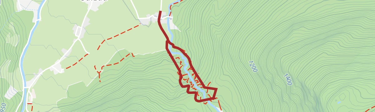 Route map: Neukirchen: Untersulzbach Wasserfall Rundweg